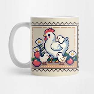 Mommy hen | Cute Pixel art Mug